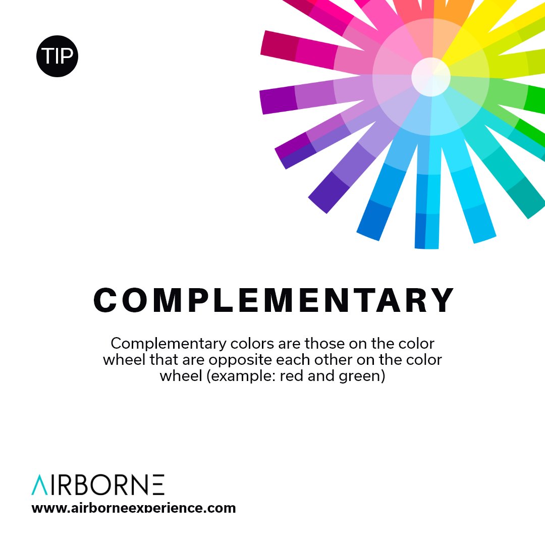 AirborneExp's tweet photo. Complementary

Complementary colors are those on the color wheel that are opposite each other on the color wheel (example: red and green). https://t.co/tSLo1DvGNM