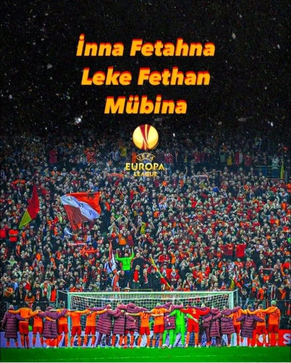 Allah'ım, bize Barcelona takımını eleyip, Galatasaray çeyrek finalde demeyi nasip eyle..

İnnâ Fetahnâ Leke Fethan Mubînâ.
#CeyrekFinalYolunda 
#KONSANTRASYON 
#GSvBarça 
#BugünGünlerdenGALATASARAY