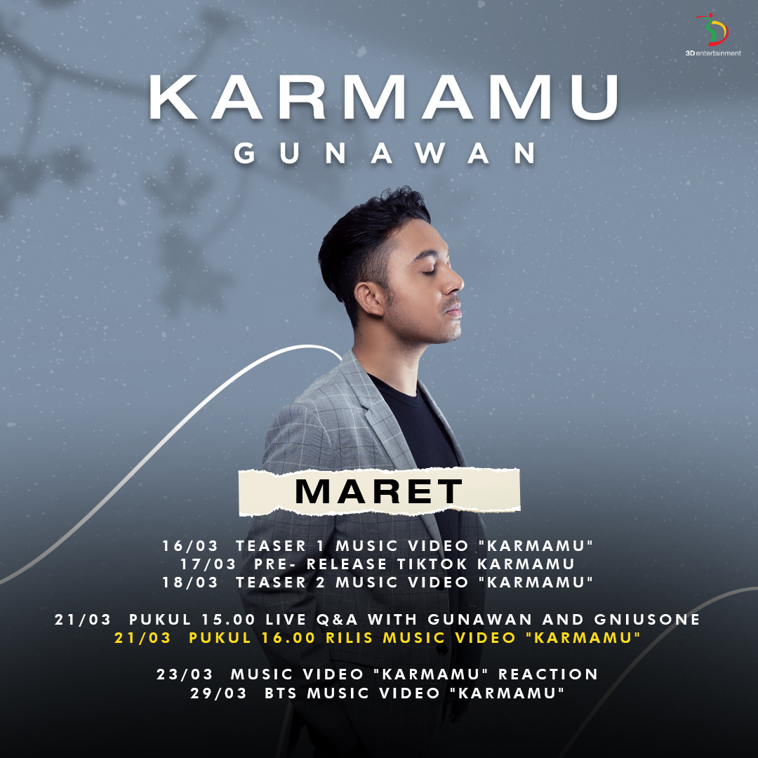 3dent_id's tweet photo. Jangan lupa ini nih jadwal-jadwal rilisnya #GunawanKarmamu https://t.co/sKhhskomxT