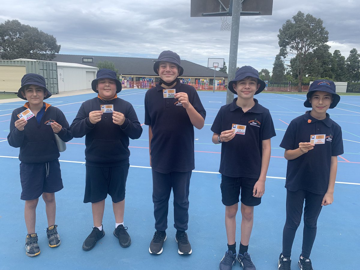 emmc89's tweet photo. Year 6 sport award winners from the past few weeks - playing dodgeball and showing our school values and great sportsmanship 🏐@AitkenCreekPS https://t.co/lzvwaXmoiq