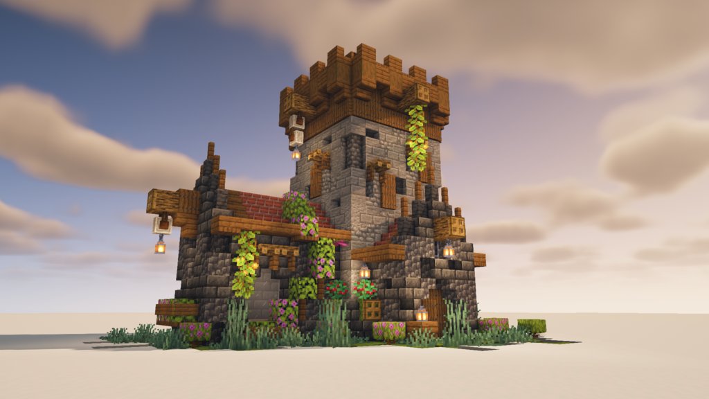 Today I built a medieval house :): Minecraftbuilds