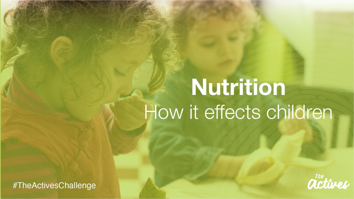 theactivesteam's tweet image. How does nutrition effect children? 🍽🧒

Maintaining a healthy and nutritious diet for your children can:

💤 Stabilise their energy
🧠 Improve their minds
😁 Even out their moods
🙌 Help prevent mental health conditions, like depression, anxiety, and ADHD

#TheActivesChallenge