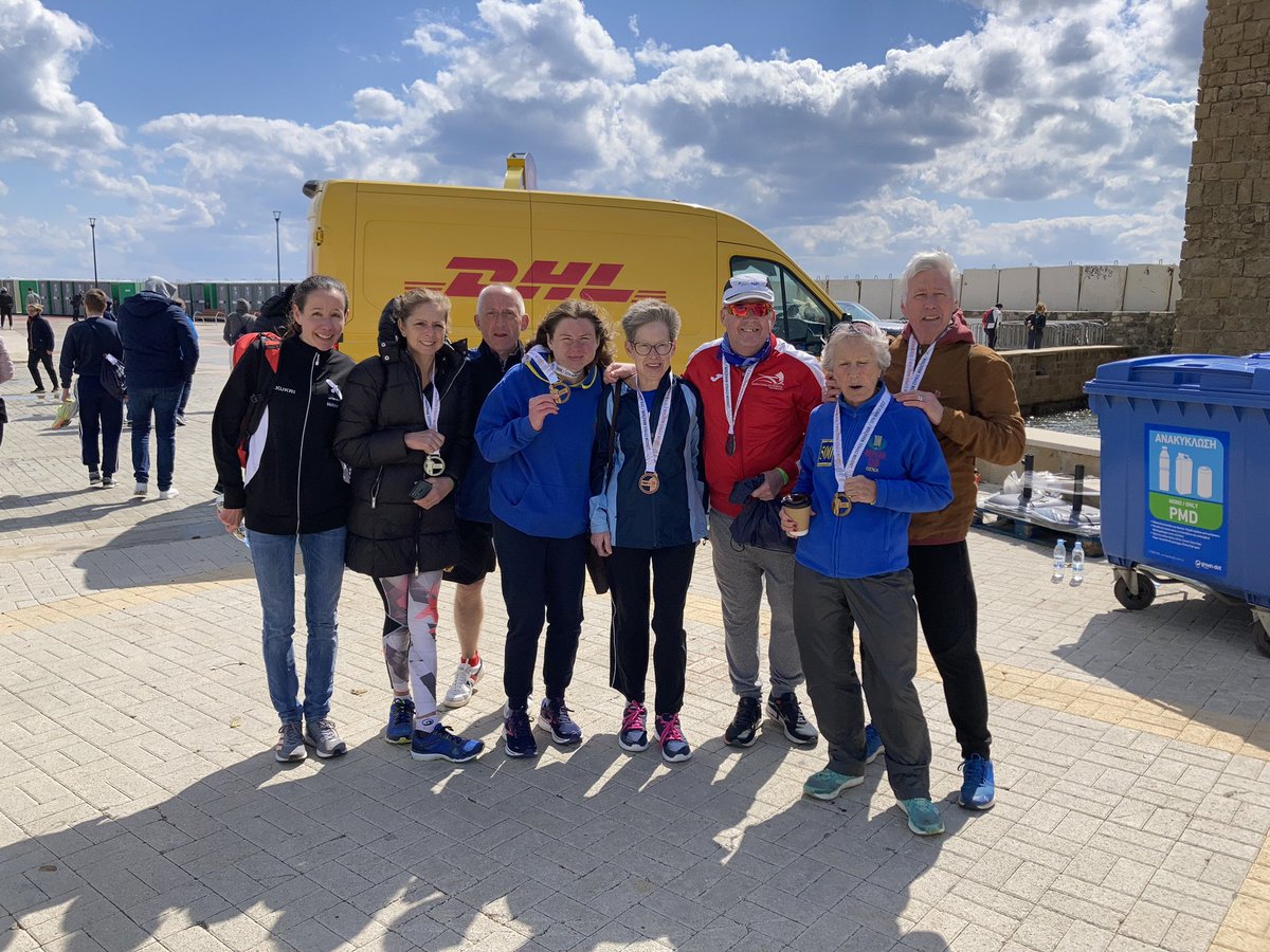 TrailsurferUK's tweet photo. Caroline nails third in age cat at #CyprusMarathon 2022 @caritococoloco #TeamJackMon https://t.co/Tf6qWtmMTt