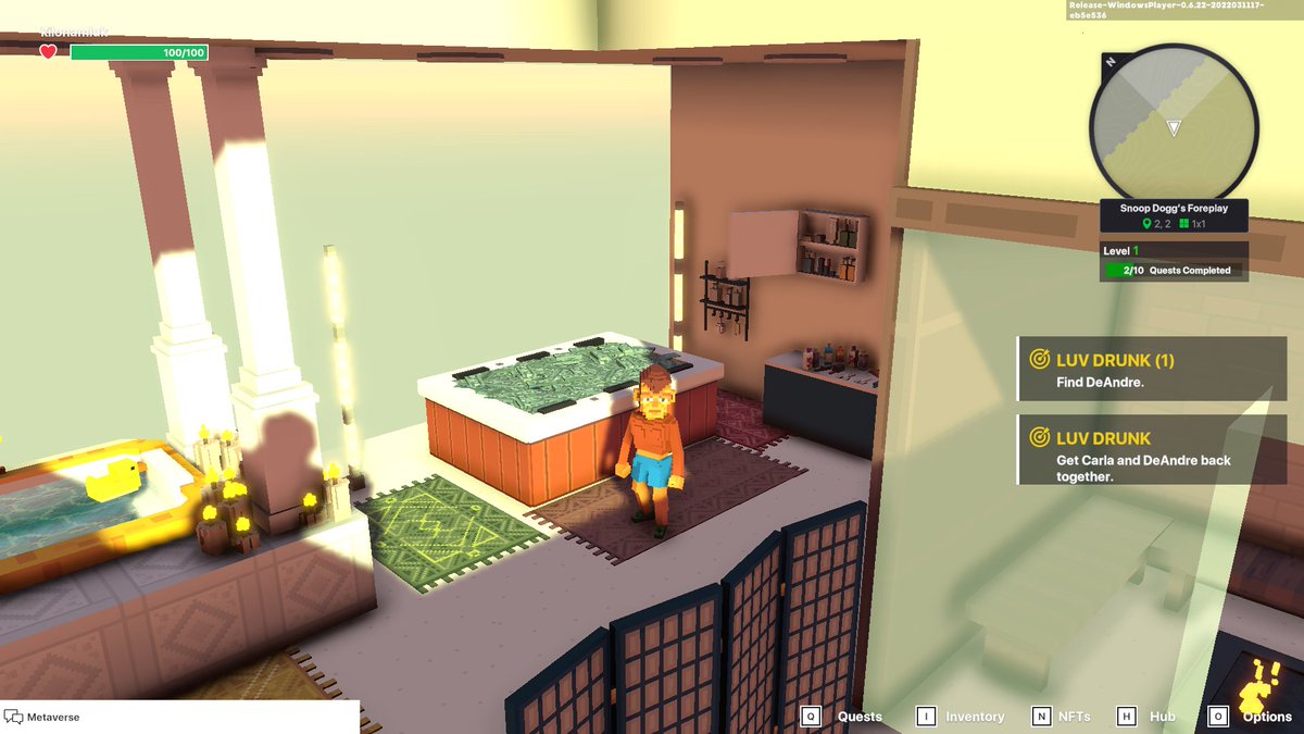 kilonamluk's tweet photo. @TheSandboxGame I just participated in the daily #SandboxAlphaS2Contest for a chance to earn up to 1,000 $SAND! Starting March 16 - Take a money bath in Snoop Dogg Mansion. Check out my screenshot below!
👇 #SandboxAlphaS2 https://t.co/DG8iznw9WH