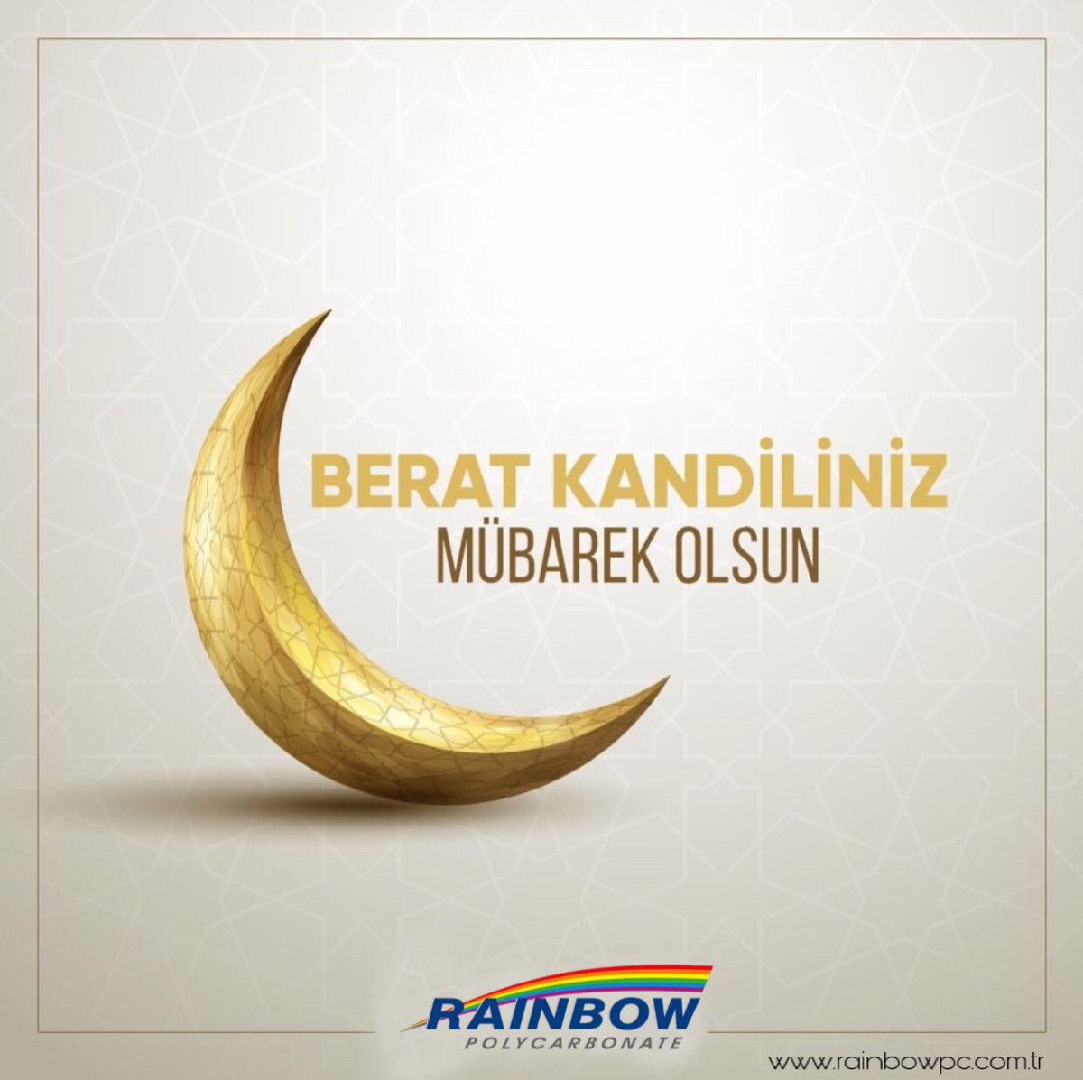 rainbowpolikar1's tweet photo. Berat kandiliniz mübarek olsun..🌙
#rnpol #rainbowpolikarbonat #policarbonate #polikarbon #beratkandili https://t.co/r6DUCIGVzZ