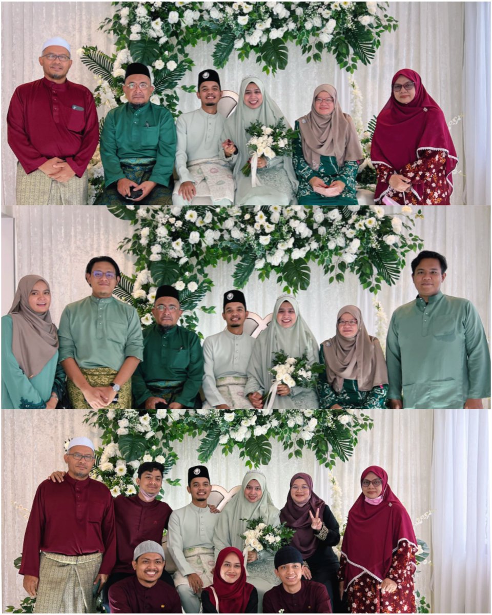 korimustaffa's tweet photo. Tiga bulan perkahwinan yang banyak mengajar erti kehidupan ; susah senang, tawa duka dan sebagainya. Terima kasih @angahnadhirah , mama baba, ayah ibu dan semua yang lain atas segalanya. Moga terus memahami dan saling menghormati hingga ke tiada penghujungnya inshaallah 💖 https://t.co/uiEVY4XBPw
