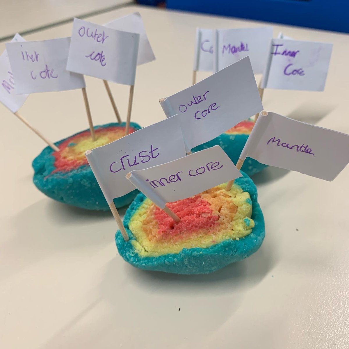 misswhite0606's tweet photo. Yesterday we each created a visual model of the layers of the Earth using salt dough. They turned out really well! #proud #enquiry #geography #earth #layersoftheearth #year4 https://t.co/cNBKwYAg2K