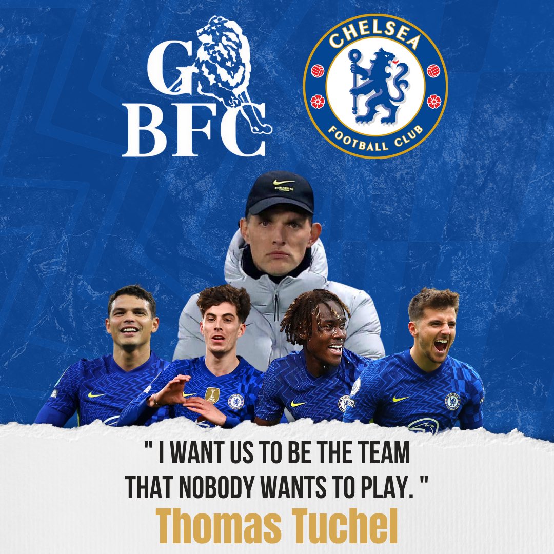 MrGeorgeBenson's tweet photo. Favorite CHELSEA manager ever 💙 Thomas Tuchel 🙌🏽 

Trust, nobody is going to want to draw Chelsea tomorrow 😎 https://t.co/oXyyHOHlLZ