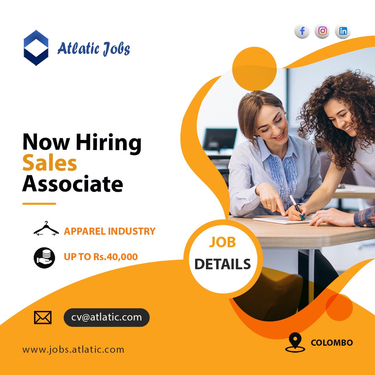 atlaticco's tweet image. Sales Accosiate