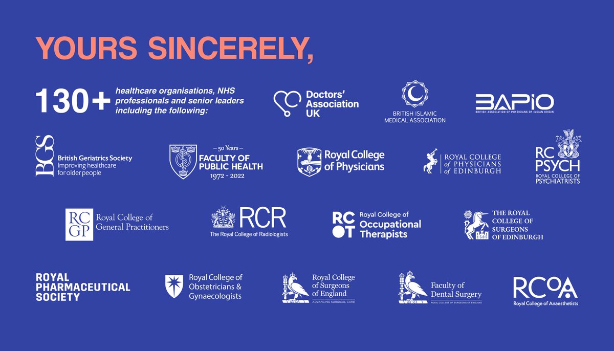 world_vaccinate's tweet image. 12 Royal Colleges
20 professors, consultants &amp;amp; surgeons
70+ doctors, nurses, presidents of leading NHS organisations + many more have spoken. 

Today @BorisJohnson received this open letter from the NHS. 

From today things must change.

We must #ACTogether to #VaccinateTheWorld