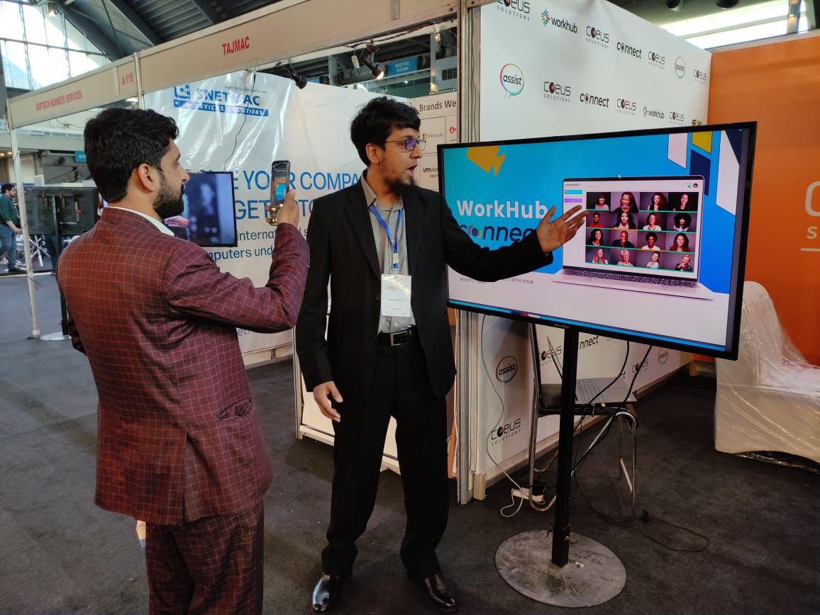 CoeusSolutions's tweet photo. We had a fantastic Day-1 at the @ITCN_Asia - Pakistan Tech Fest 22. @CoeusSolutions is back for Day-2 with more energy. 

See you today at Stall A116, Hall 1, Expo Center Lahore.

#CoeusSolutions #ITCNAsia2022 #Day1 #Highlights #ExpoCenterLahore #TechFestival #MeetUsThere https://t.co/7Nc2T2Ek7A