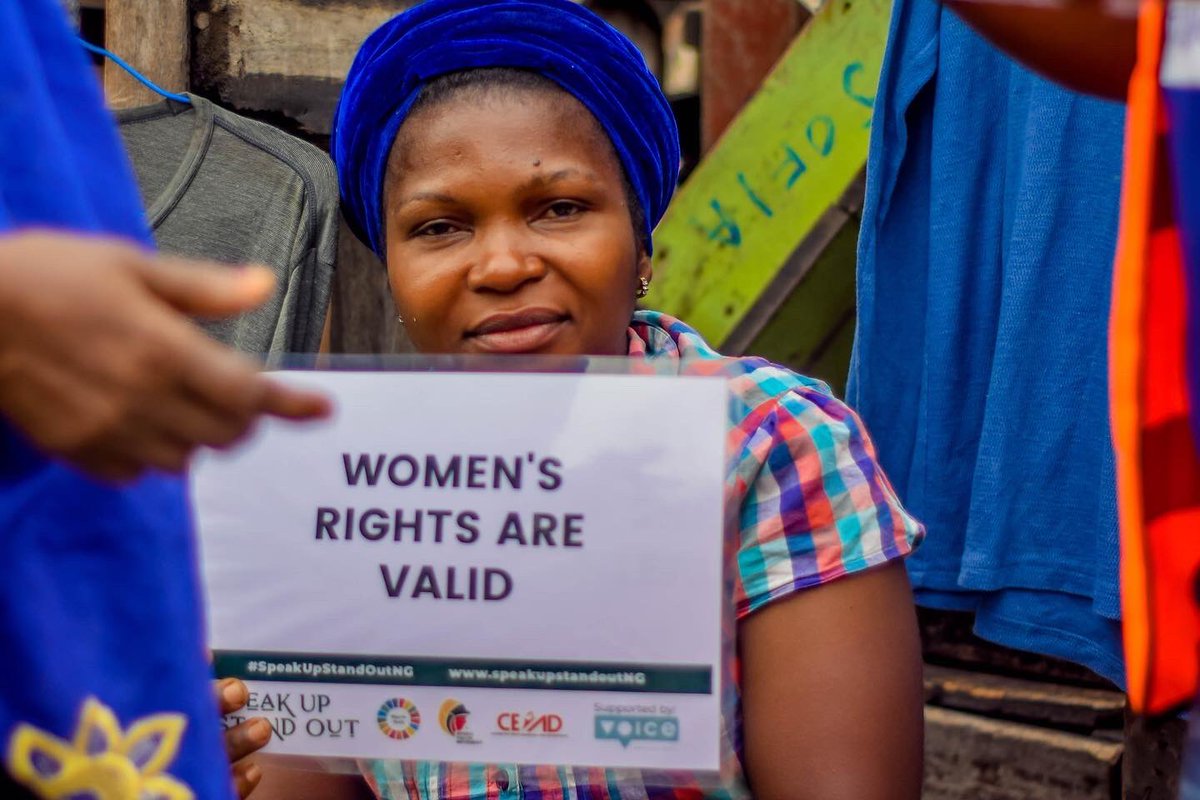 "Today I wake up so incredibly grateful and privileged. 

To all the beautiful women who walked before me and stood up for my rights before I was born. I thank you.

To those tenacious souls who demanded that they be heard and expected change to happen...

#SpeakUpStandOutNG