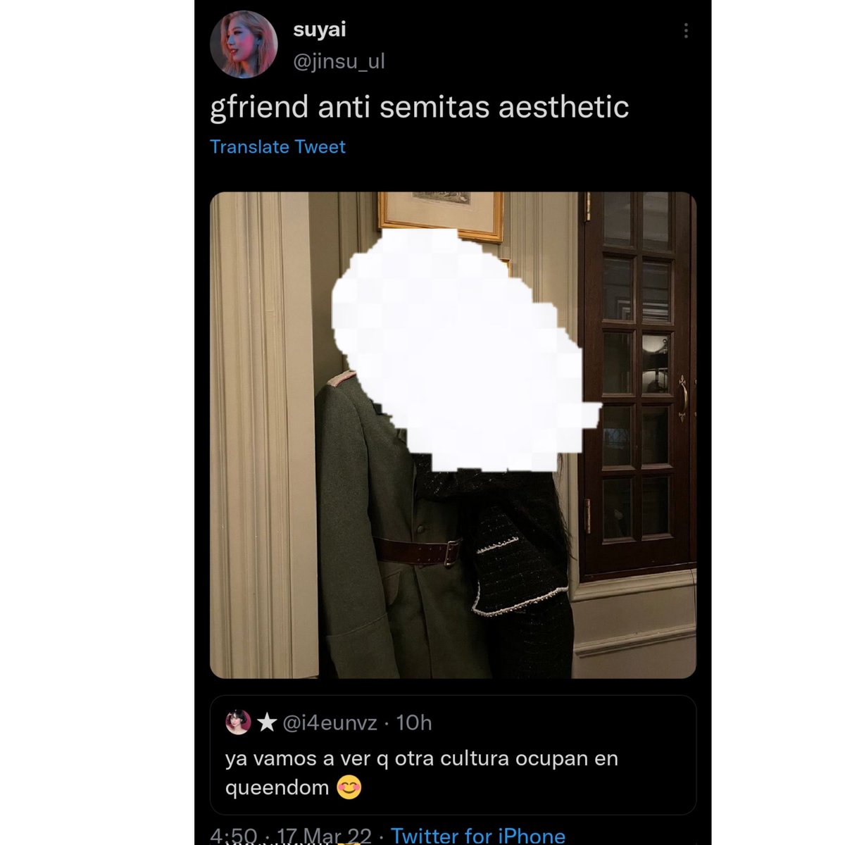 GfriendProtect's tweet photo. [REPORT AND BLOCK] 🚨🚨🚨 

Please help report and block the acc &amp; do not interact with them at all!!

We're sorry for not blurring the picture so we repost it after blurring the picture so that it would not spread futher 🙇‍♀️ 

🔗https://t.co/C3NFIsmQ1q https://t.co/Ijkr0yvnM4