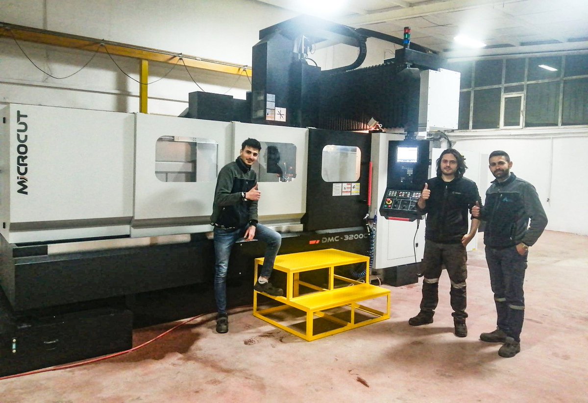 Erkancnctr's tweet image. Yeni bir Microcut Çift kolon dik işleme merkezi Ankara’da üretim hattında. Hayırlı, uğurlu olsun. #Microcut #DMCserisi #Köprütipitezgahmaksimum rijitlik ve stabilize için optimal çözüm.
#cnctezgah #cncmakine