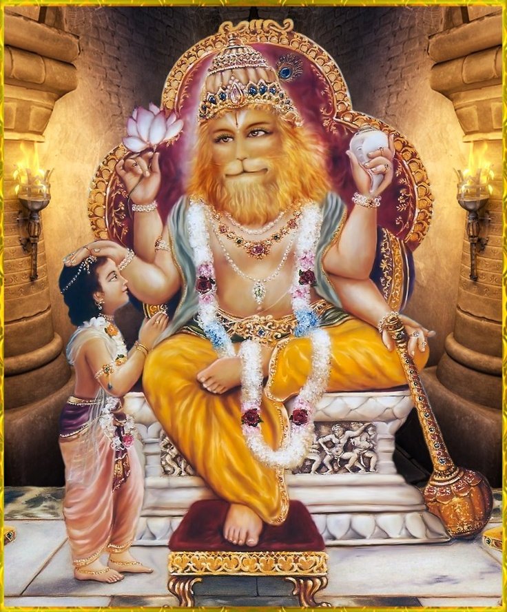 RamayanResearch's tweet photo. ॐ उग्रं वीरं महाविष्णुं ज्वलन्तं सर्वतोमुखम्। नृसिंहं भीषणं भद्रं मृत्युमृत्युं नमाम्यहम् ॥
हे भगवान विष्णुं, आप बहुत तेजवान और बहादुर हैं।आप सर्वशक्तिमान हैं। आप मृत्यु को पराजित करने वालों में से एक हैं और मैं स्वयं को आपको समर्पित करता हूँ।
 "श्री हरि" #होलिका_दहन #HappyHoli https://t.co/2vR2pMCI92
