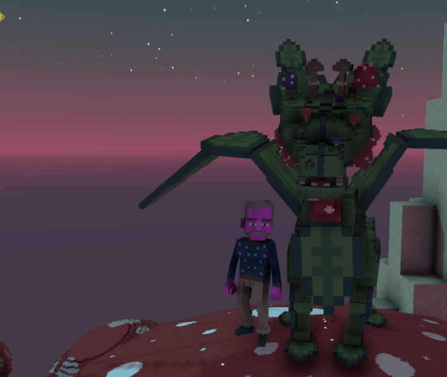hinnderr's tweet photo. @TheSandboxGame I just participated in the daily #SandboxAlphaS2Contest for a chance to earn up to 1,000 $SAND! Starting March 15 - Selfie with the mushroom dragon. Check out my screenshot below! 👇 #SandboxAlphaS2 https://t.co/490XIu1YLz