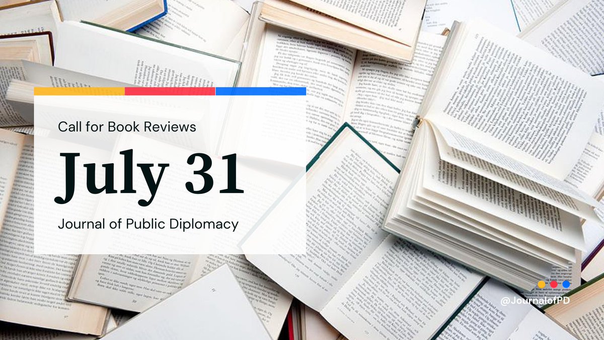 📚 Have you been reading new books related to the topic of #publicdiplomacy? Share your book review with the readers of <a href="/JournalofPD/">Journal of Public Diplomacy</a>
More on submission guidelines here👇
kapdnet.org/index.php/html…