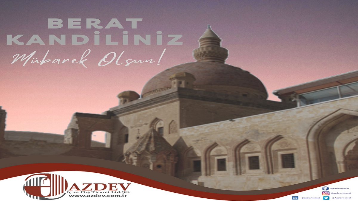 Berat Kandiliniz Mübarek Olsun! #BeratKandili  #azdev #azdevticaret