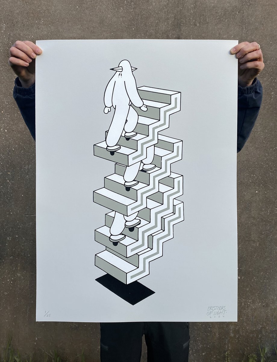 Sure we’re not the only ones to ask ourselves in these absurd days: “where do we go?” - This is also the title for a limited edition silkscreen print of 25 we release today. Available now on brothersoflight.net
#Brothersoflight #wheredowego #silkscreenprint #LimitedEdition