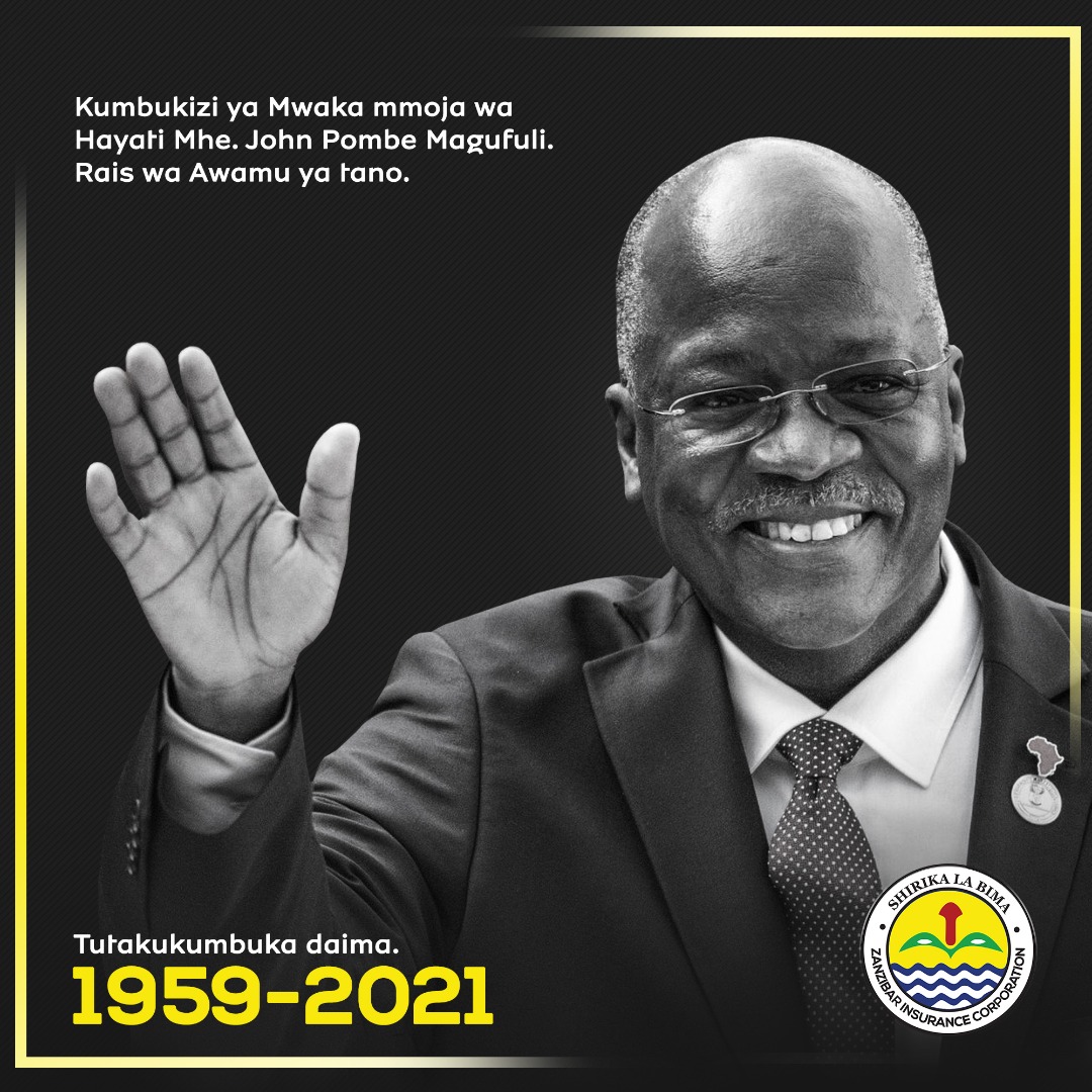Pumzika kwa amani, Daima tutauenzi mchango wako kwa taifa la Tanzania. 

#RIPJPM