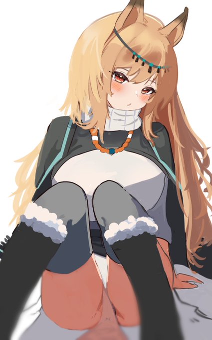 プラマニクスさんのコーデをケーちゃんに着てもらった🫠💕
#アークナイツ  #明日方舟 #Arknights 