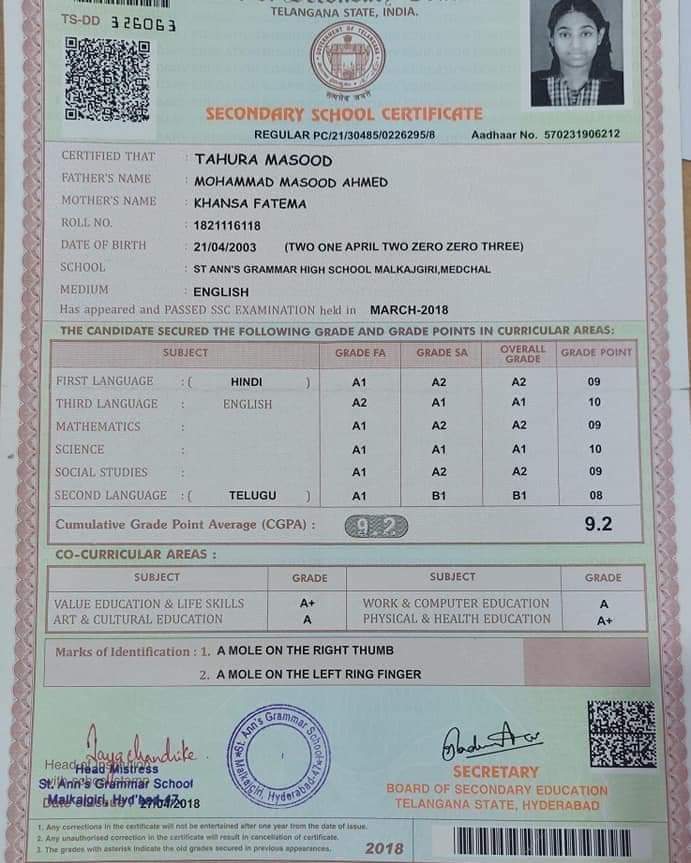noman4IYC's tweet photo. Dear @KTRTRS Tahura Masood a brilliant student cleared her #NEET who studied in @tmreisociety but failed to get admission in #MBBS as her father daily wage labourer she comes under #EWS if you interferes she will be a Doctor from poor family. Hope you will do something for her. https://t.co/a4QClqgPKj