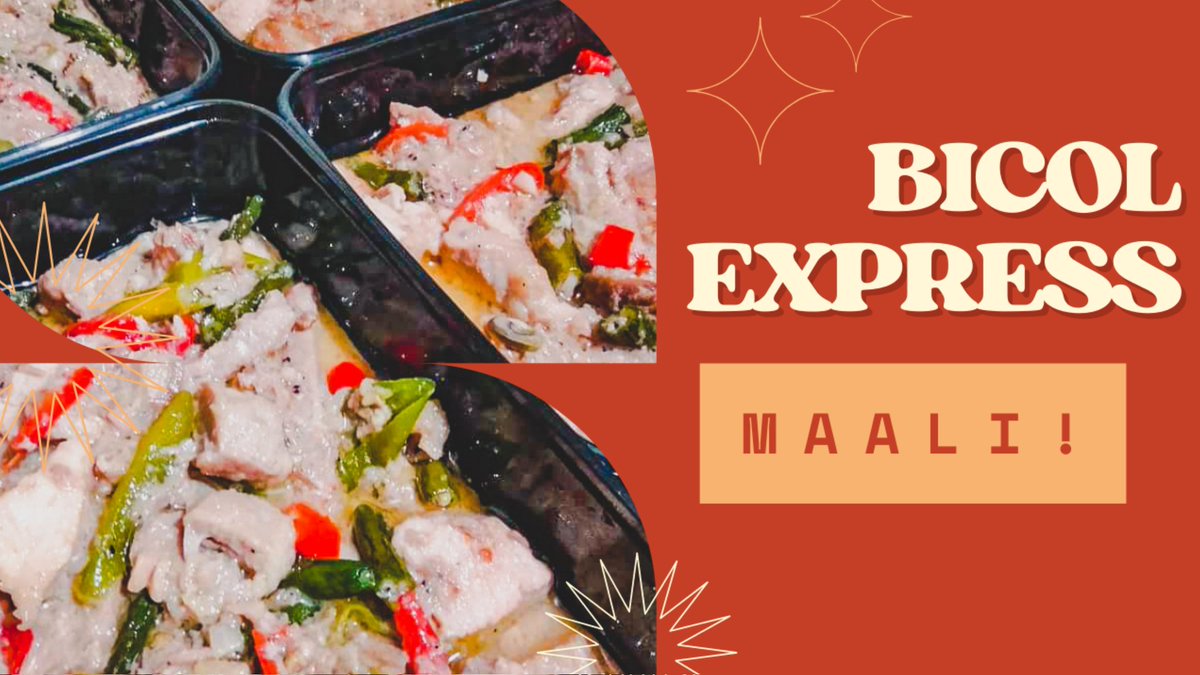 TChefOfficial's tweet photo. Bicol Express
MAALI ‼️

AVAILABLE TOMORROW, limited tubs only.
Hurry, MESSAGE US NOW. https://t.co/EmXWApFdFk