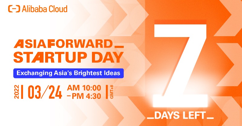 alibaba_cloud's tweet photo. Alibaba #AsiaForward Startup Day is just 7 days away, and the countdown has officially begun! Stay tuned as we tease what you can expect from the event, and follow the URL to book your place before spaces fill up: https://t.co/DlPH0wxqVM
#ProjectAsiaForward