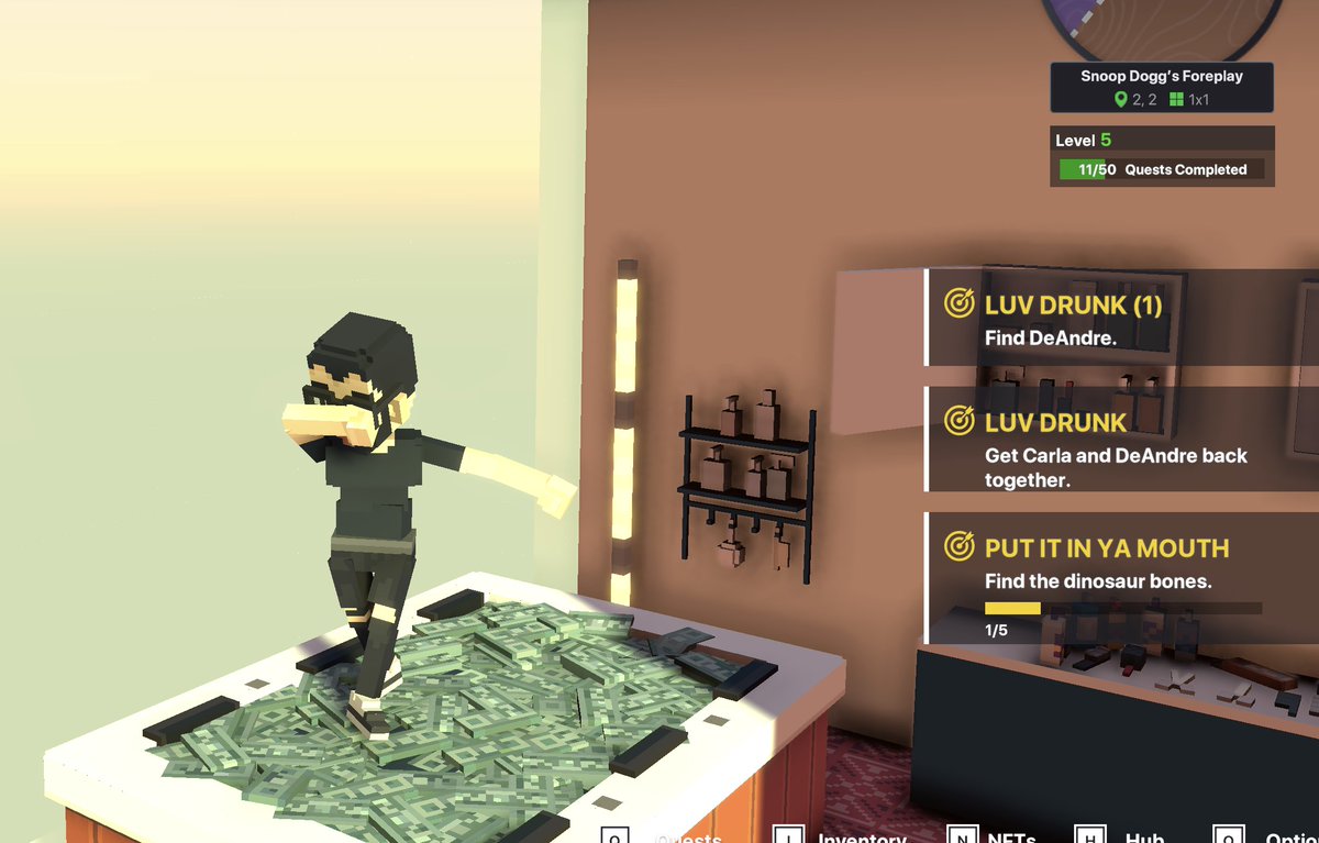 silfia57's tweet photo. @TheSandboxGame I just participated in the daily #SandboxAlphaS2Contest for a chance to earn up to 1,000 $SAND! Starting March 16 - Take a money bath in Snoop Dogg Mansion. Check out my screenshot below!
👇 #SandboxAlphaS2 https://t.co/crSGhV7nyC
