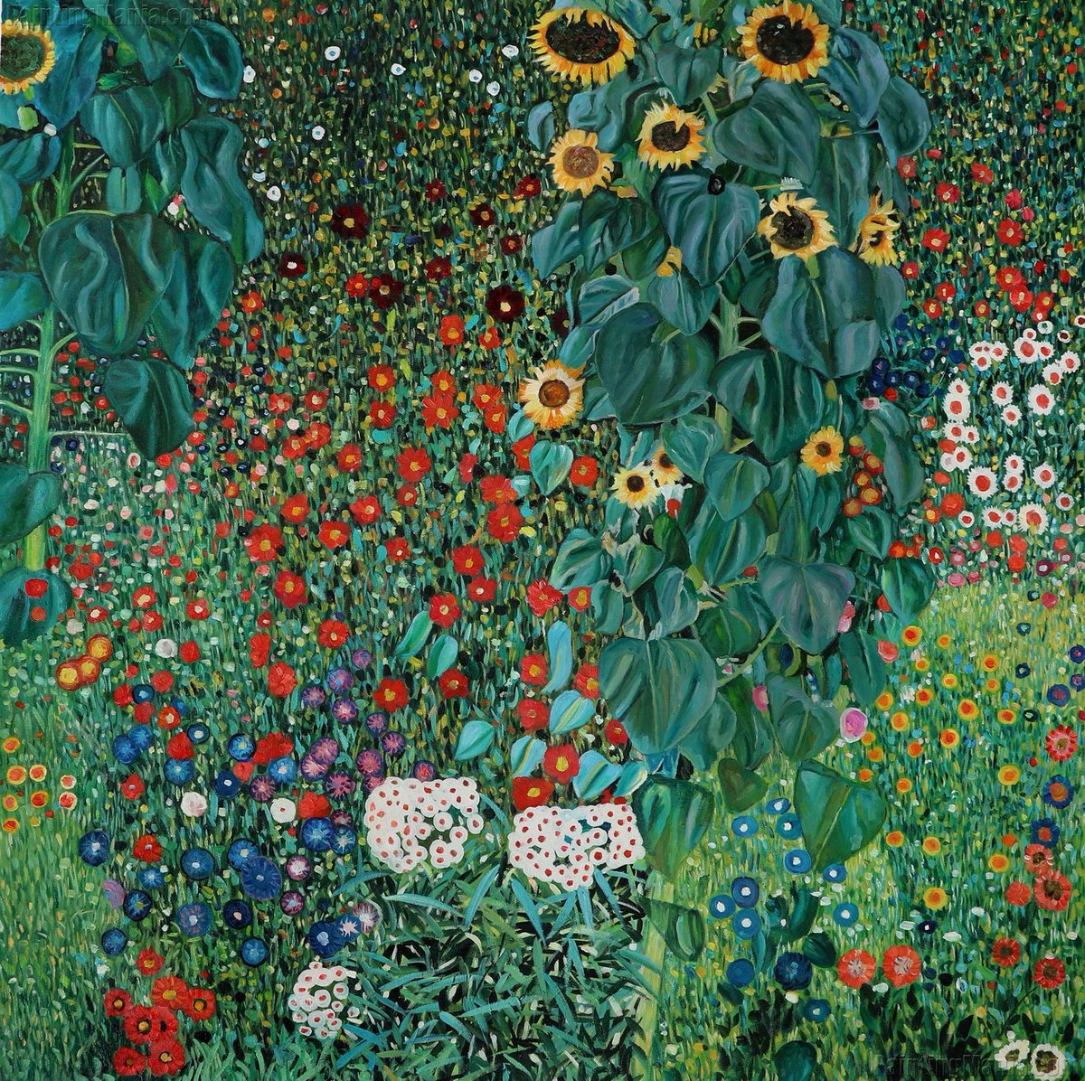 Farm Garden with Sunflowers - Gustav Klimt
#SunflowersForUkraine