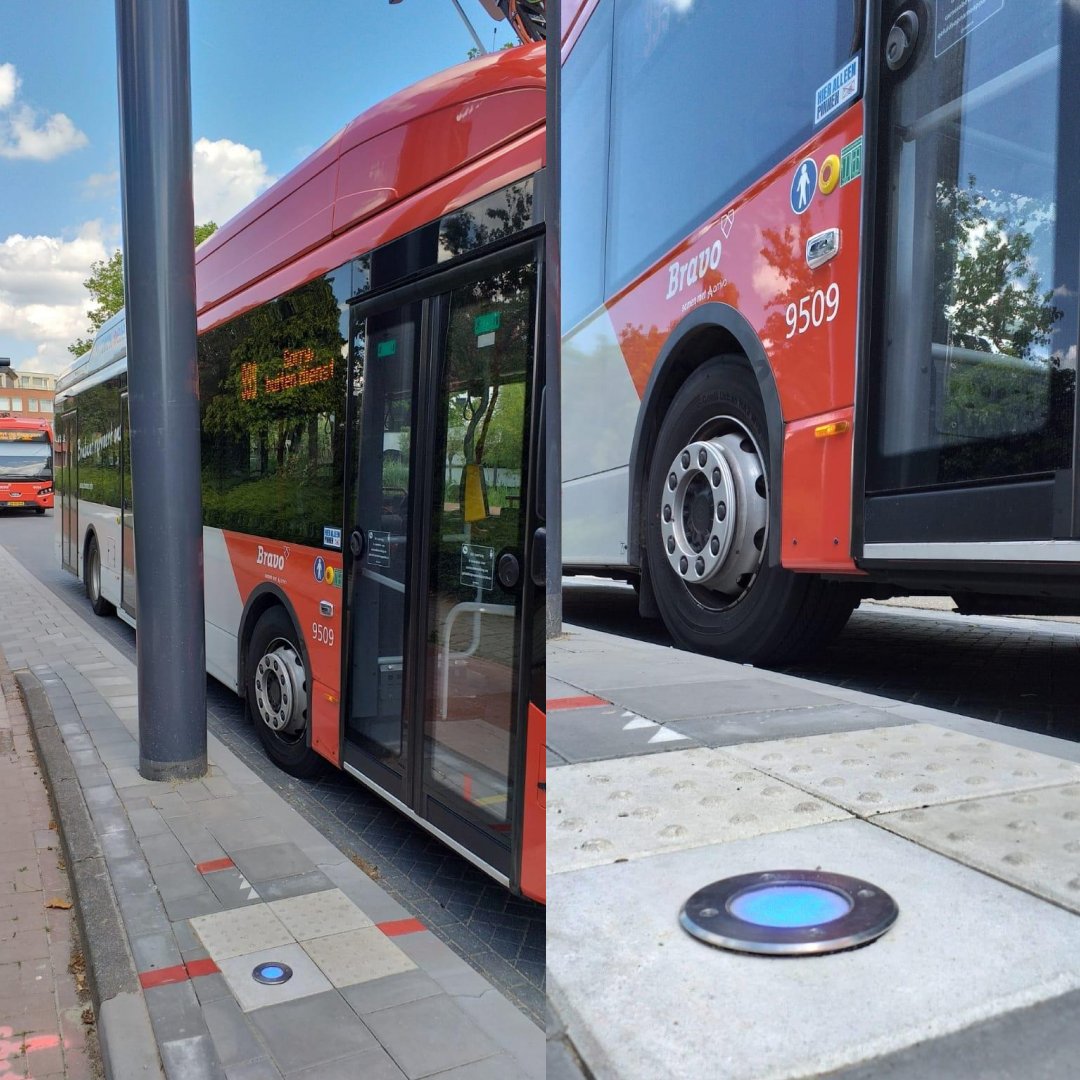 AmmanuLED's tweet photo. Bij AMMANU maken we verschillende custom-made producten, waaronder deze grondspots. Speciaal ontworpen voor buschauffeurs van elektrische bussen, zodat ze de status van de laadpaal kunnen zien. Een unieke oplossing! https://t.co/fzbfianNtz