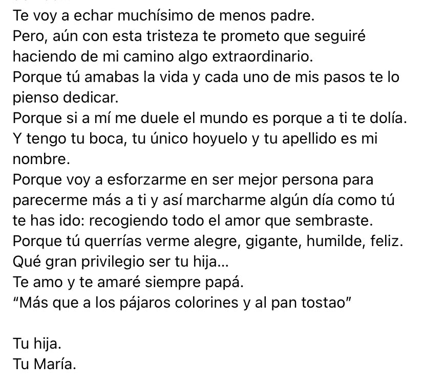 RozalenMusic's tweet photo. Padre mío. 
Un mes sin ti… 💔 https://t.co/XixTnbCxhX