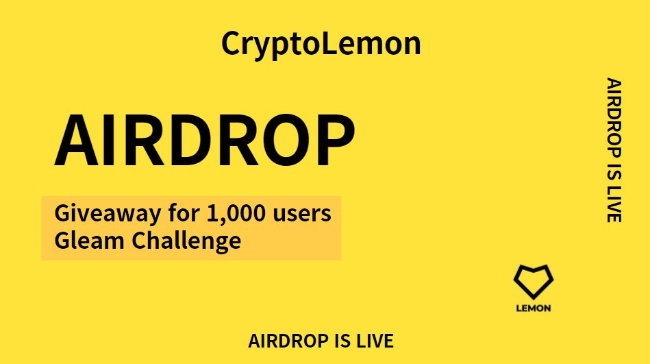 🎁Community Airdrop announcement

⏰ Period : 17th March ~ 3rd April

1⃣ Visit our Gleam Page : gleam.io/TOgBn/cryptole…

2⃣ Perform various tasks related to community participation

3⃣ Submit your TRX Address

4⃣  Reward pool : 20,000 TRX

#airdrop #giveaway #nft #gleam #event