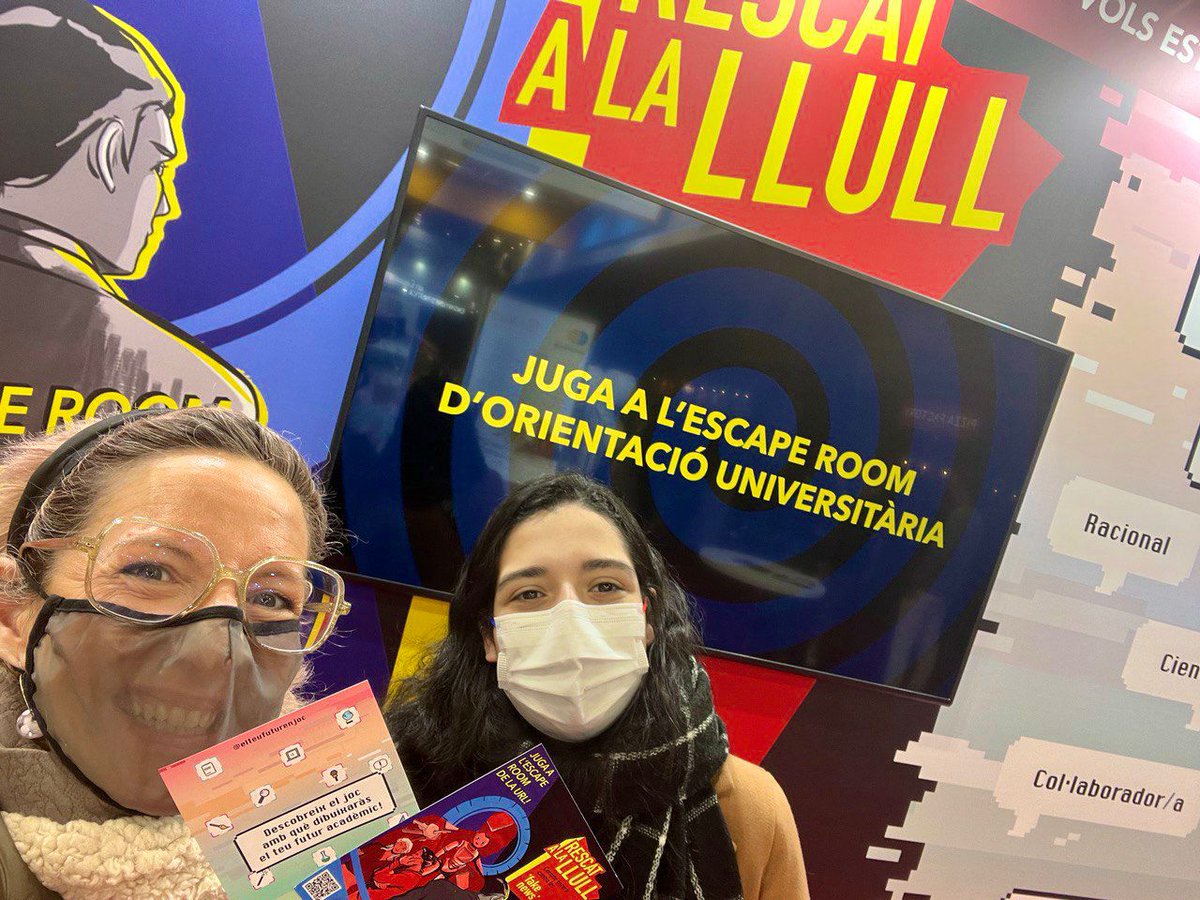 marinvizate's tweet photo. Comença el Saló de l'Ensenyament i amb ell l'estrena del joc d'orientació universitaria #RescatALaLlull 🔎 dissenyat per a la @uramonllull.
💻 Vols jugar? Visita'ns a https://t.co/uXh16Jsnsz
⏳ Tens només uns minuts? Prova el joc a Instagram https://t.co/zdyWO3DfzM https://t.co/zlK5gJVEaS