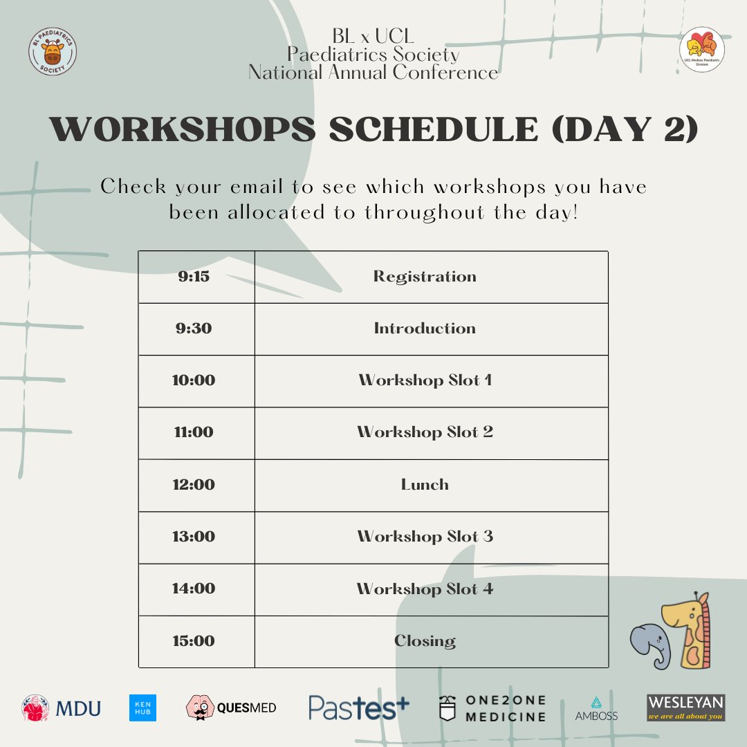 BLPaediatrics's tweet photo. [National Annual Conference: Schedule ⏱]

With only 2 days to go until our conference, we are excited to share our jam-packed schedules! 

Tickets selling out soon 🥳, get them here: https://t.co/DjtHFdg9Vq

See you all soon 😊 https://t.co/aUOmwqnwcr