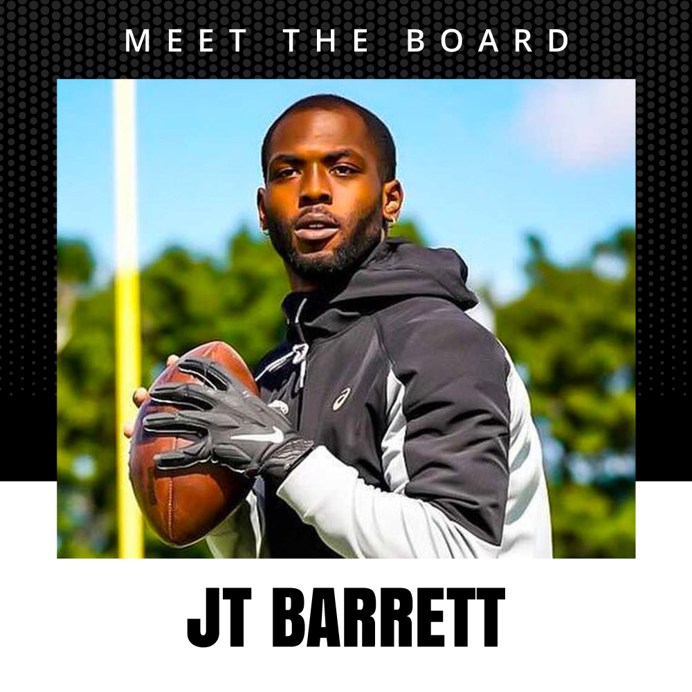 THE Foundation (@thefoundation1_) on Twitter photo We're excited to welcome <a href="/JT_theQB4th/">Jt Barrett</a> to our board! J.T. is the winningest quarterback in Ohio State history. Barrett's strong leadership and understanding of OSU student-athletes makes him a great fit for THE Foundation. Welcome to the team J.T. We're excited to welcome <a href="/JT_theQB4th/">Jt Barrett</a> to our board! J.T. is the winningest quarterback in Ohio State history. Barrett's strong leadership and understanding of OSU student-athletes makes him a great fit for THE Foundation. Welcome to the team J.T.