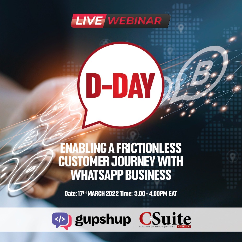 CaptainKago's tweet photo. Join us TODAY at a webinar to learn how to leverage WhatsApp Business with Conversational AI, by creating hyper-personalized experiences to nurture and grow B2C relationships, increase agent efficiency, and increase revenue. Finer details in the posters.
@gupshup @csuite_africa https://t.co/6CLMneQVJd