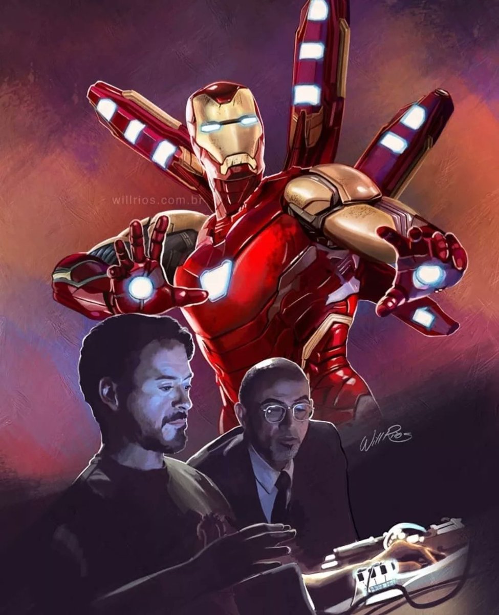 willrios's tweet photo. #TBT: The beginning and end of Tony Stark in the MCU. Digital painting #digitalart #ironmanart #marvelart #marvelartwork #tonystarkedit #ironmanfan #fanart #marvelfanart @RobertDowneyJr https://t.co/dtZZZij9R2