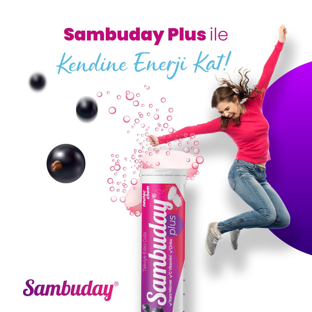 sambuday's tweet photo. Sambuday Plus ile Kendine Enerji Kat!
 
#sambuday #sambudayplus #karamürver #cvitamini #çinko https://t.co/BUIhiTnHje