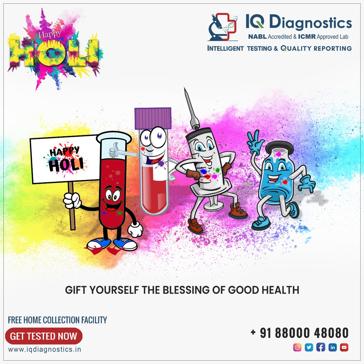 IQDiagnostics wishes you a very Happy Holi!