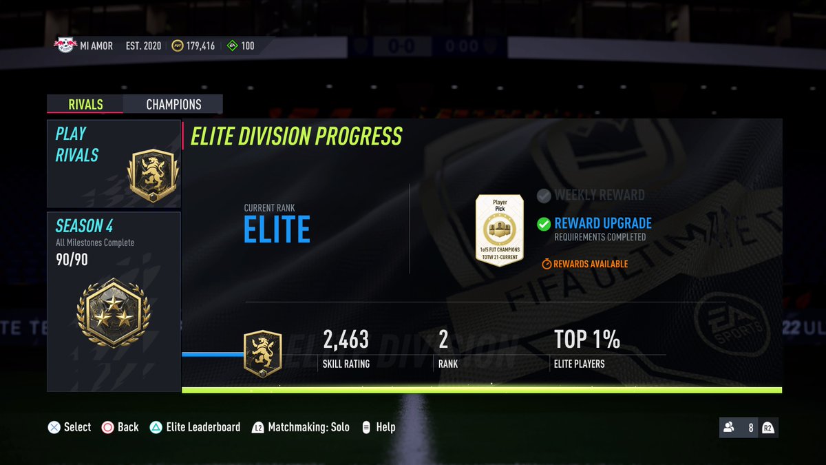KHALED00_9's tweet photo. #PS5Share, #FIFA22   TOP 2 IN THE WORLD TOP 1 IN REGION MIDLE EAST 

الحمدلله خلصنا اخر سيزون الثاني على العالم والاول على الريجن ٢٤٦٣ نقطه والقادم افضل باذن الله https://t.co/4Ys3ciff4g
