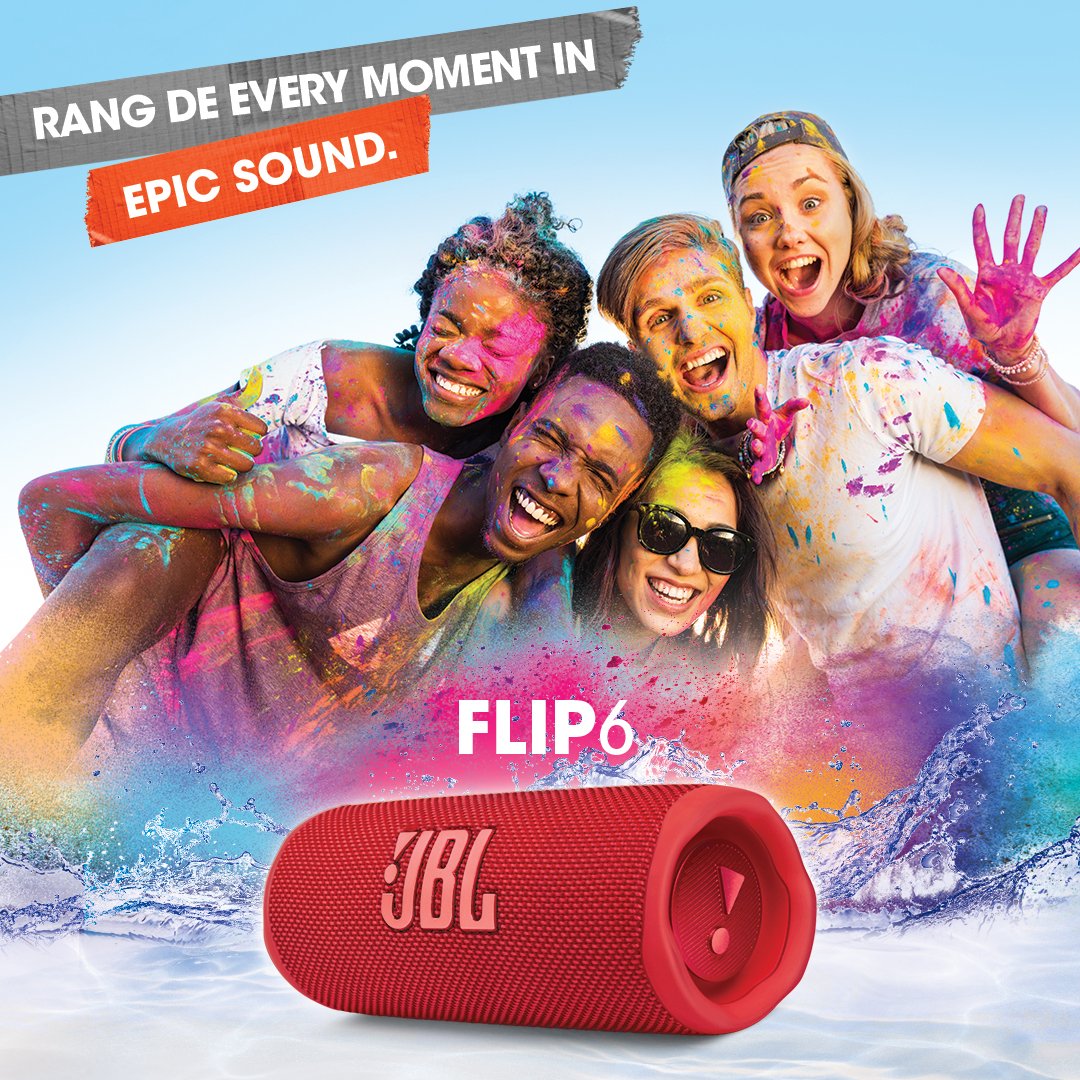 JBLSoundIn's tweet photo. You have a playlist that will rock your Holi. We have a sound that can flip your mood. Make your Holi more epic with Flip 6 ๐
Buy Now: https://t.co/RXjyX8YLxi
#JBL #JBLIndia #MakeLifeEpic #Holi #Holi2022 #HappyHoli #EpicSound #Flip6 https://t.co/KLpwrKZgiG