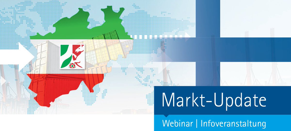 Zusammen mit @IHK_NW, <a href="/AHKfinnland/">AHK Finnland</a> und KTR Systems berichtet #GTAI am 23. März im Webinar „Markt-Update #Finnland“ über die aktuellen Entwicklungen im nordeuropäischen Land. Kostenfreie Anmeldung: ihk-nordwestfalen.de/system/vst/349…
