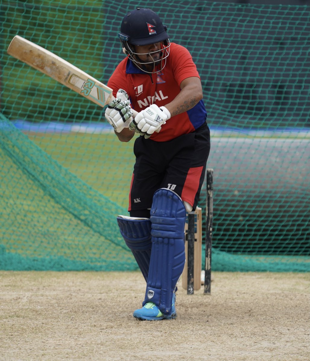 RedRockNepal's tweet photo. Red Rocker Karan KC at it again.

Big K's fireworks helped Nepal defeat PNG in the ongoing ICC WCL2 at Sharjah.

Karan finishing matches for Team Nepal and RR producing quality materials both going strong.

#NEPvPNG #PNGvNEP #RRNepal #RedRockNepal #KaranKC #NepalCricketTeam https://t.co/CHcHr7jRZM