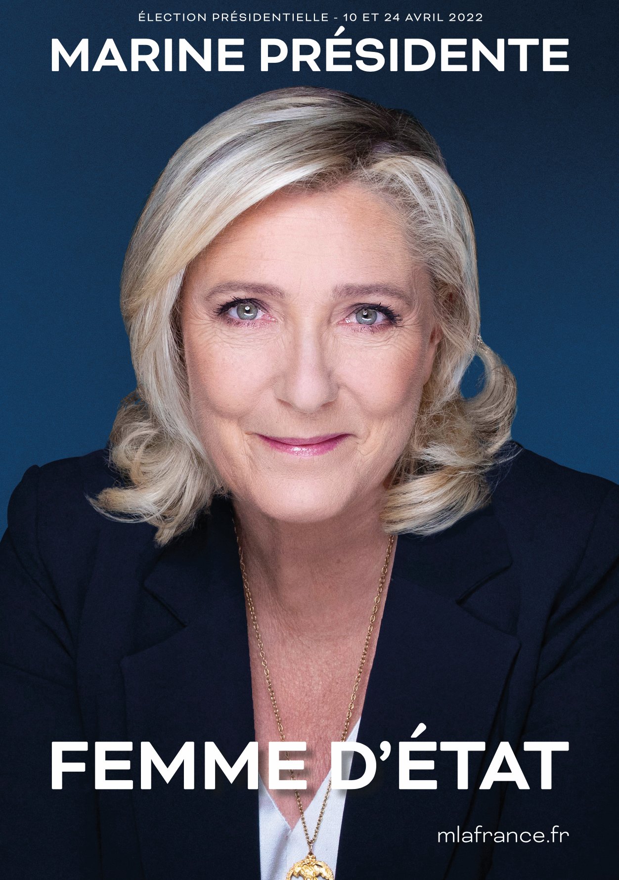 Marine Le Pen on Twitter "Je vous présente l'affiche officielle de ma