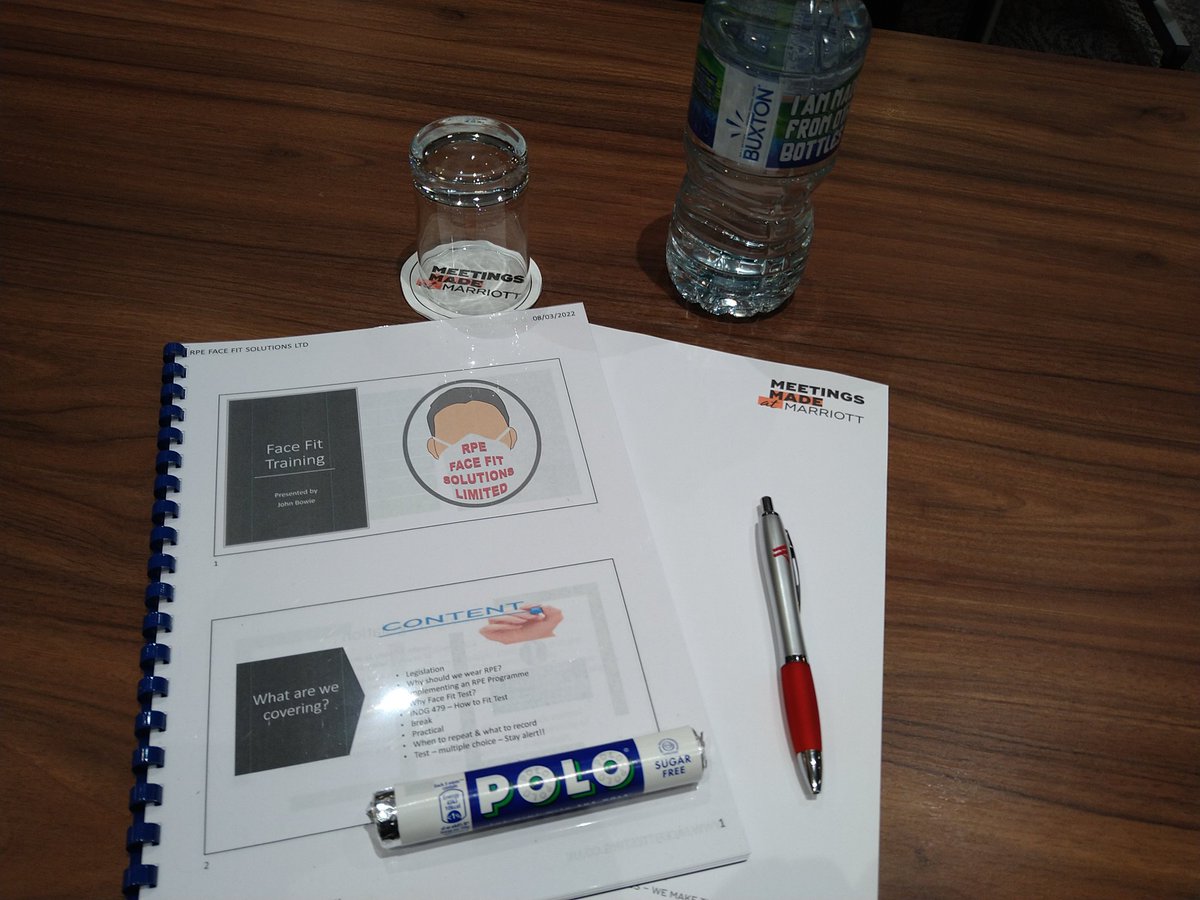 All set up and ready for our Face Fit Train the Tester course in Manchester. Check our website, more dates coming soon. facefittesting.co.uk