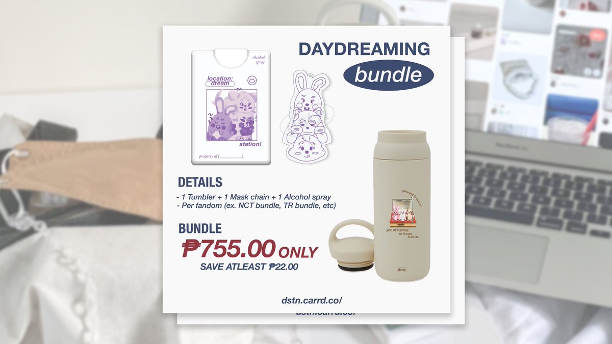 🥣 daydreaming collection.ᐟ
— 𝐭𝐡𝐞 𝐬𝐞𝐜𝐨𝐧𝐝 𝐛𝐚𝐭𝐜𝐡

[ tumblers, sprays, mask chain ]
☺︎ P149 ~ P419

🍊fandoms
— attack on titan
— enhypen
— nct
— treasure
— dream station

doo: mar 29
dop: mar 30

🏠pre-rder form: dstn.carrd.co
ic wts lfb help rt