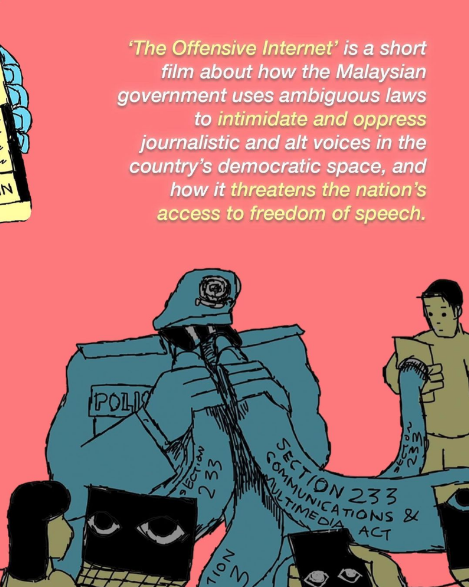 EngageMedia's tweet photo. You can now watch the #TechTalesFilms "The Offensive Internet" on Not Safe for TV! In the film, a journalist and cartoonist recount the harassment they faced for speaking up on the internet.

Learn more here: https://t.co/wxGLhpeTDZ https://t.co/8an7mO5hhM