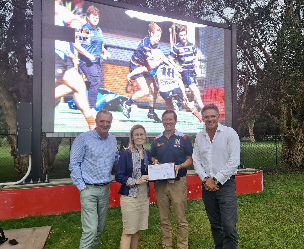 Official opening of the sparkling ✨new LED scoreboard at <a href="/EastsRugby_/">Eastern Suburbs Rugby Union</a>. I proudly supported the project with a $13,970 NSW Govt Community Building Partnership Grant.  #GoBeasties!