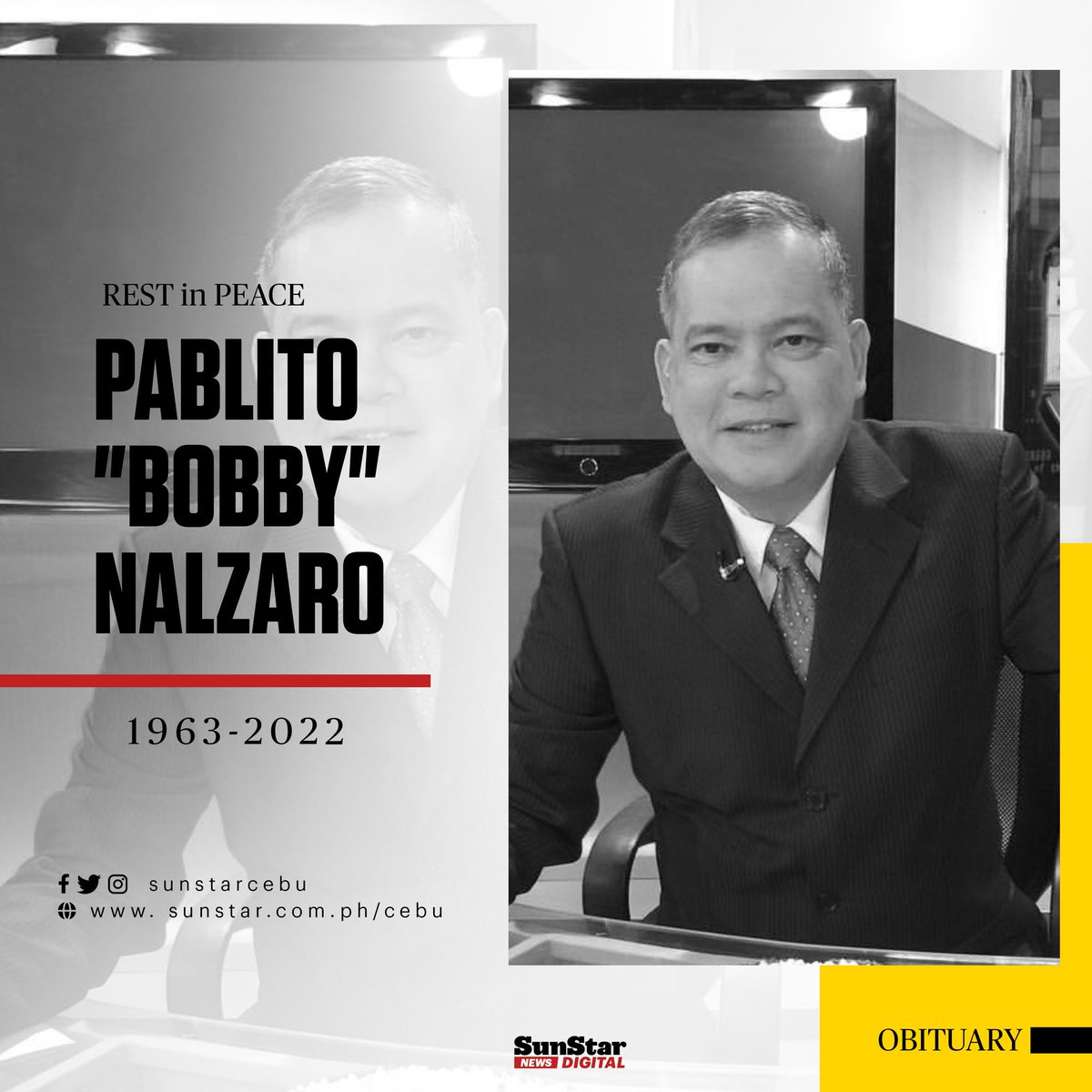 sunstarcebu's tweet photo. Farewell, Super Bob https://t.co/5uhUQr5Lon